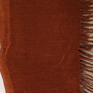 Rust Fringe Throw